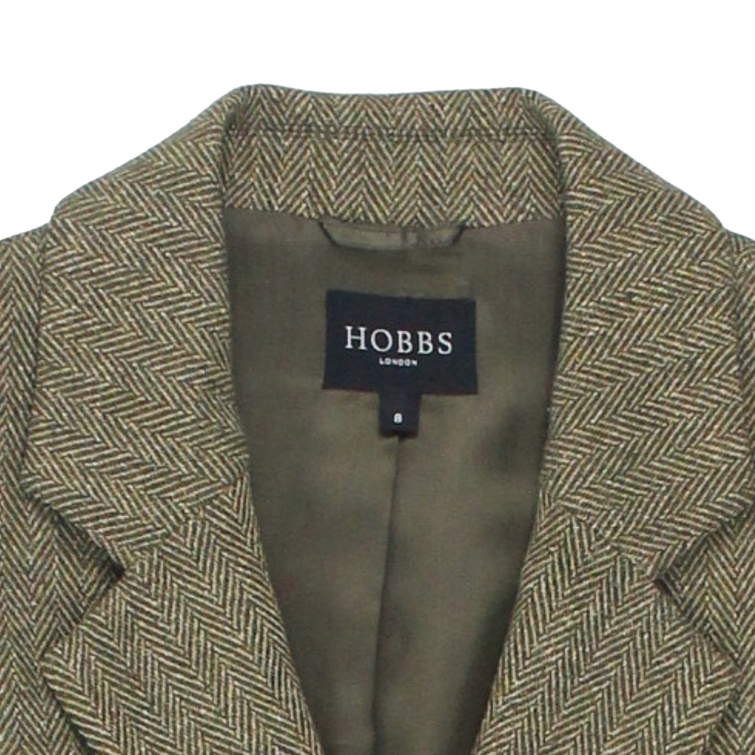 Hobbs Green Herringbone Hacking Jacket