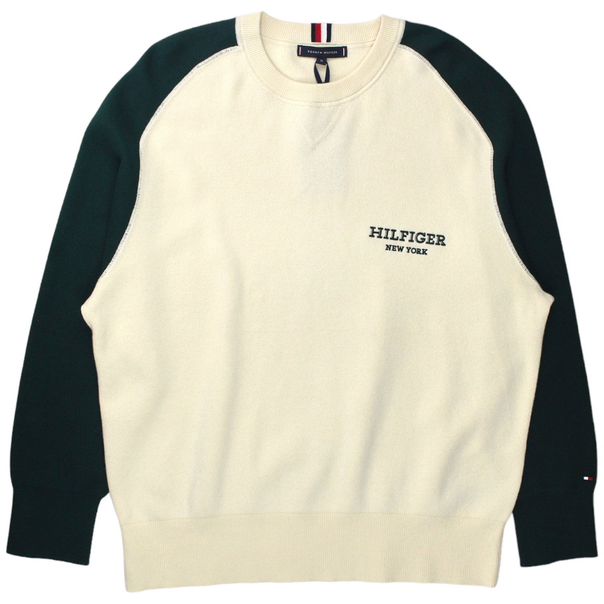 Tommy Hilfiger Cream/Green Sweatshirt