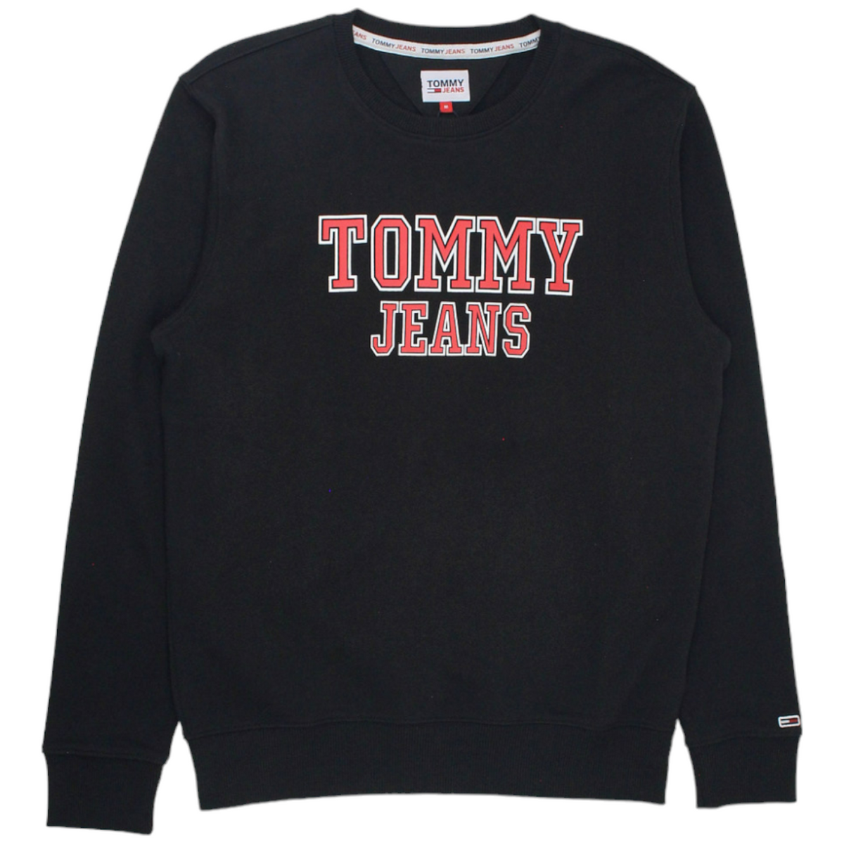 Tommy Jeans Black Graphic Crew Sweatshirt