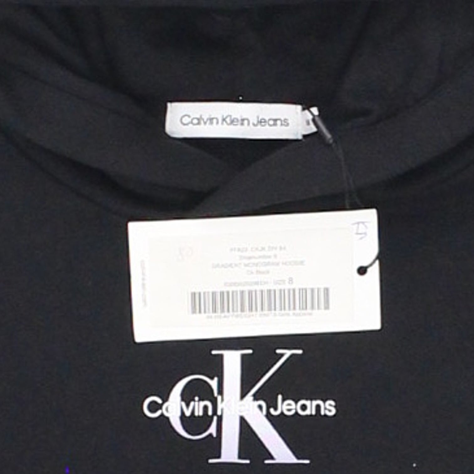 Calvin Klein Jeans Black Gradient Monogram Hoody