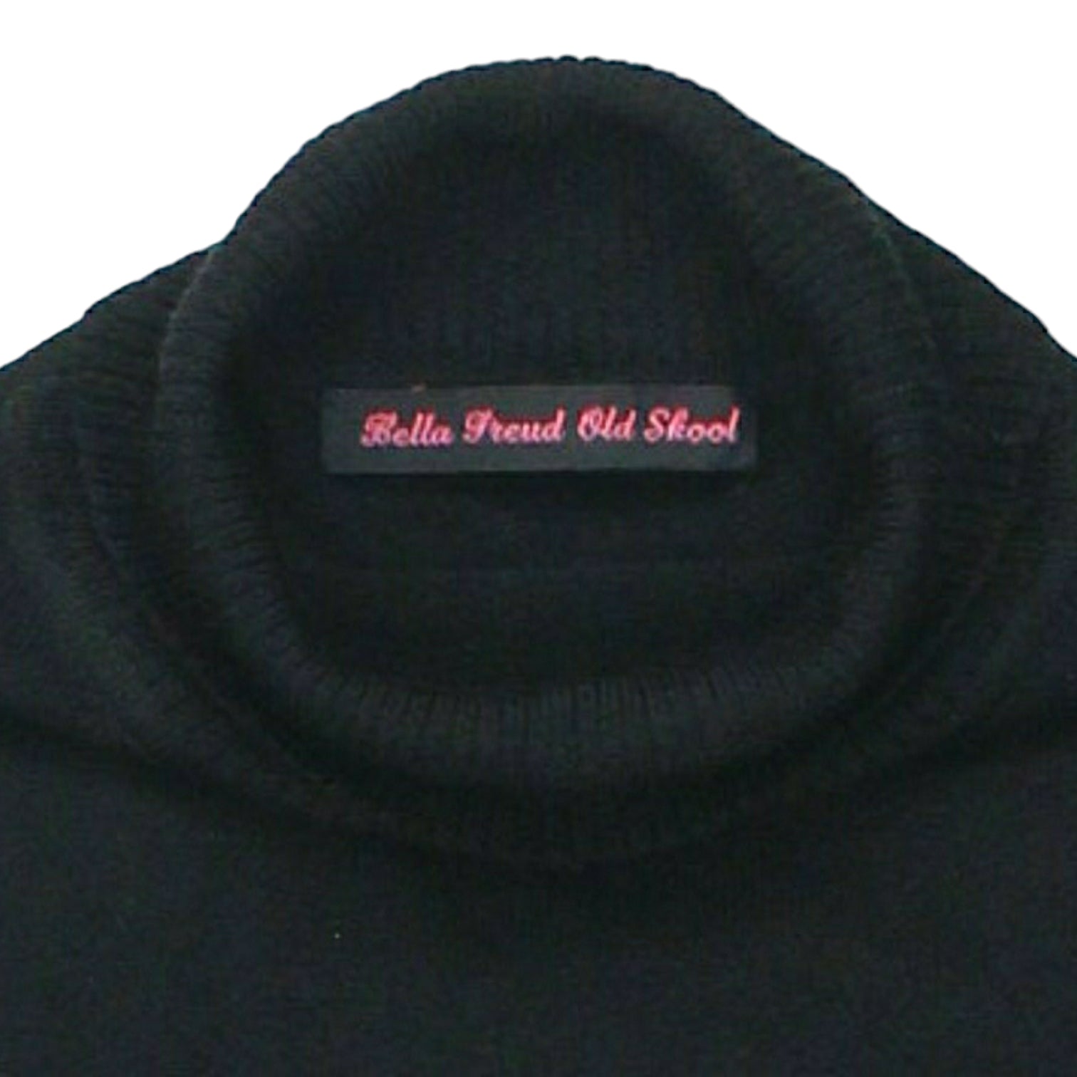 Bella Freud Black Old Skool Knit Dress
