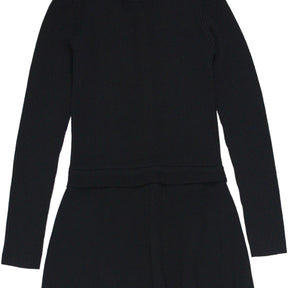 Bella Freud Black Heavy Rib Maxi Dress