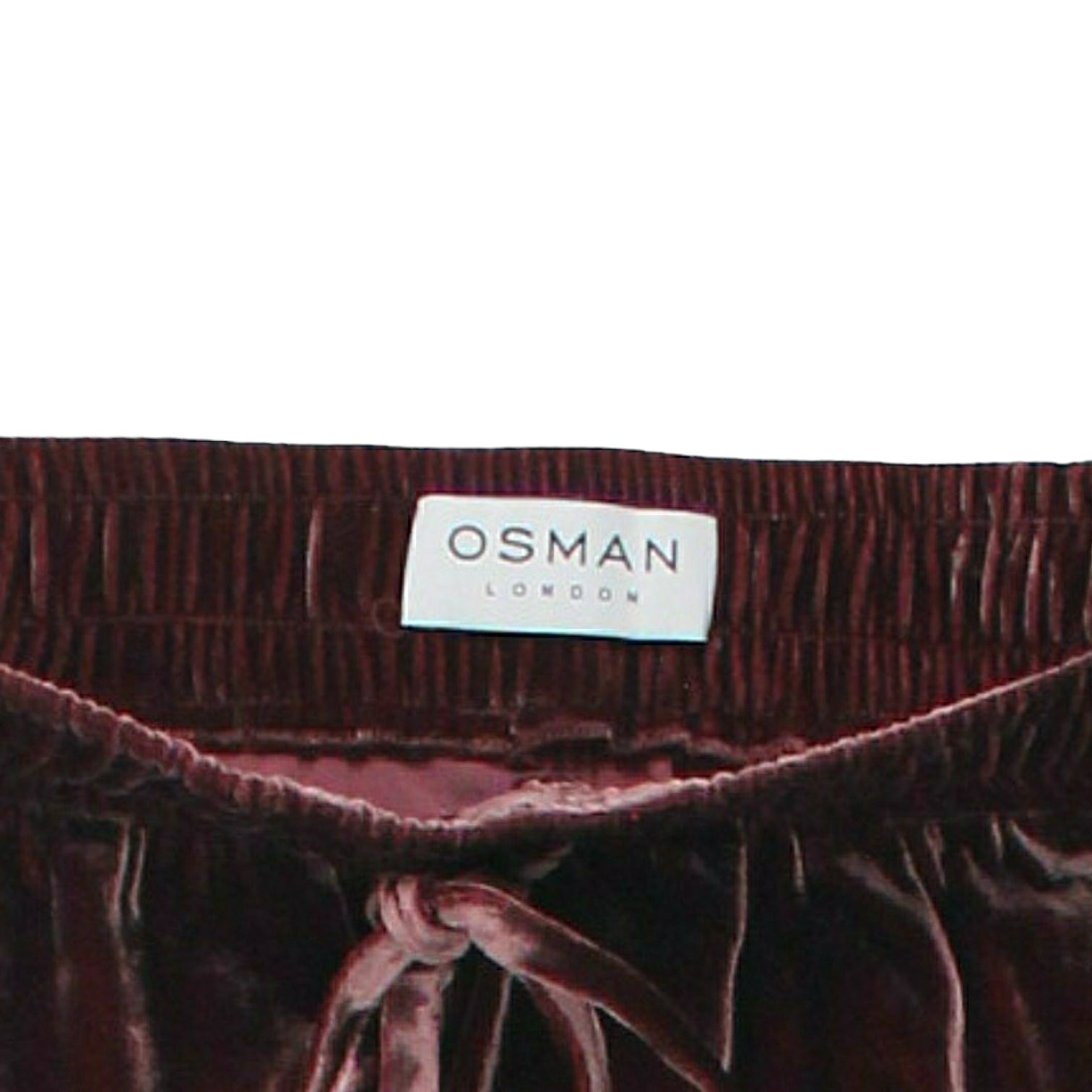 Osman Wine Velvet Joggers