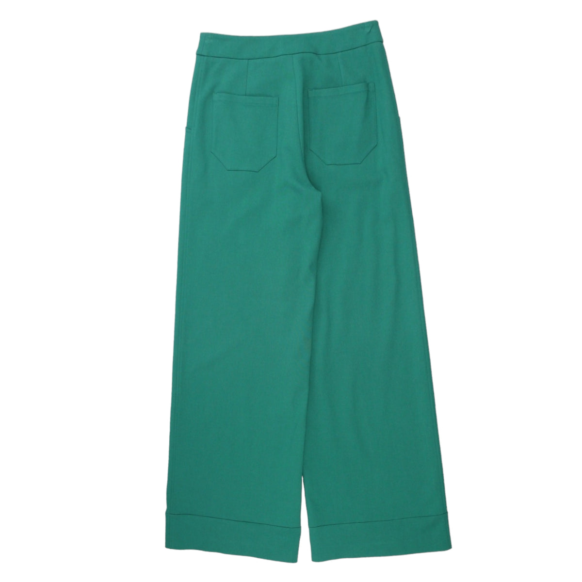 Osman Green Long Flared Trousers