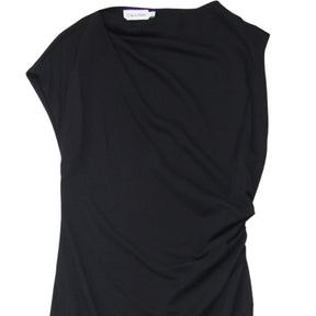 Calvin Klein Black Asymmetric Twist Midi Dress
