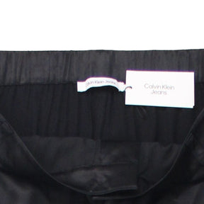 Calvin Klein Jeans Black Satin Cargo Pant
