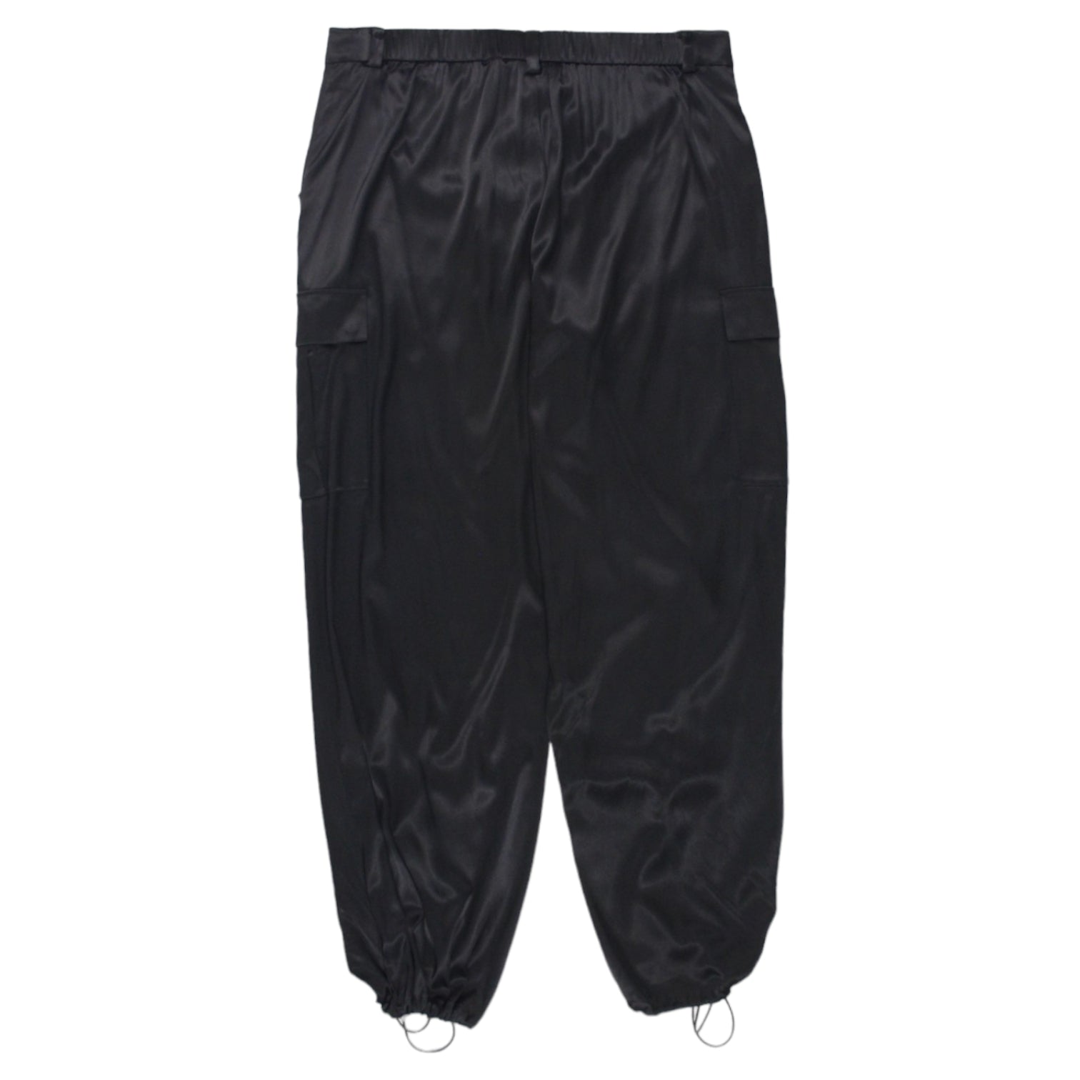 Calvin Klein Jeans Black Satin Cargo Pant