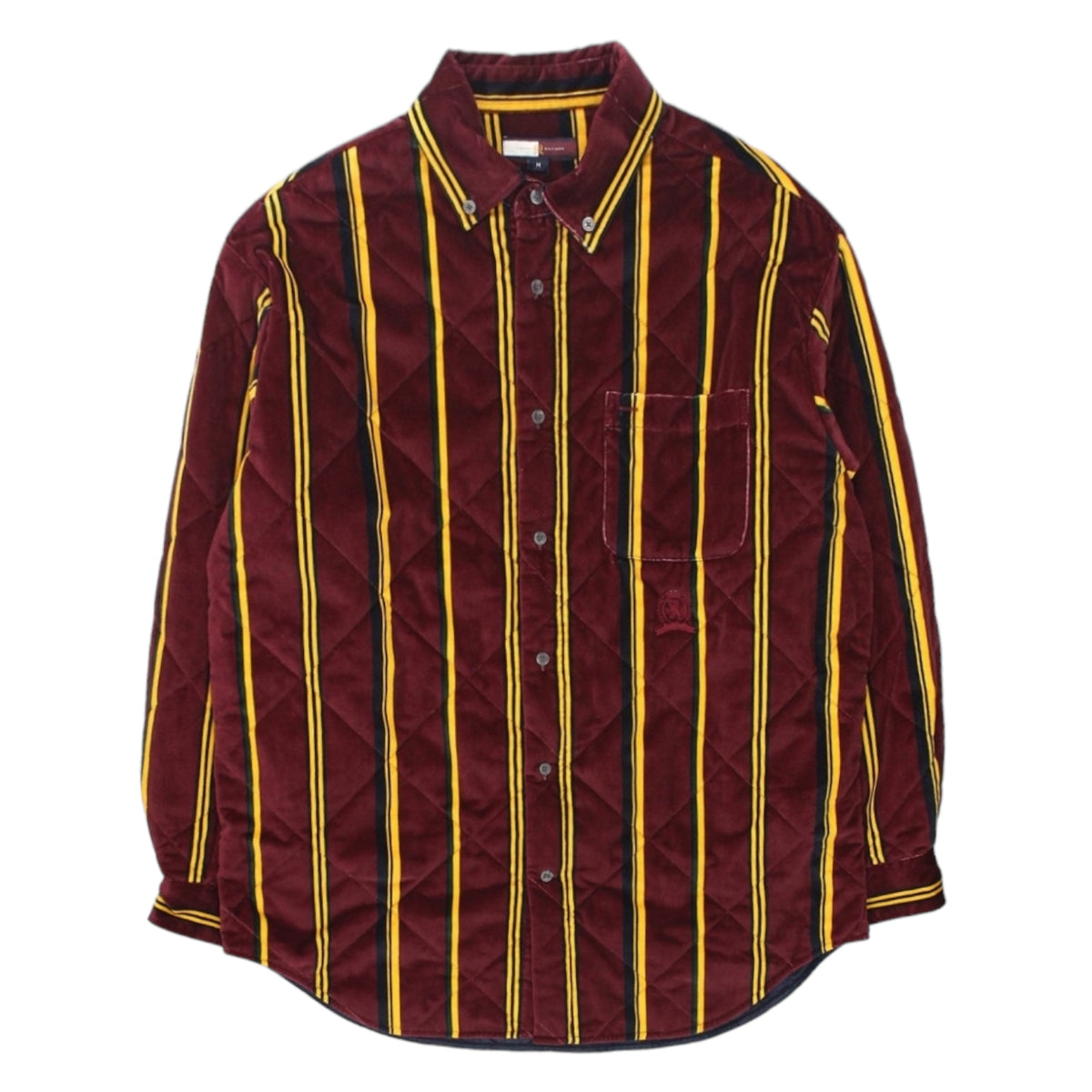 Tommy Hilfiger Wine Striped Quilted Shirt