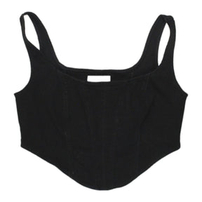 Calvin Klein Black Seam Denim Bustier