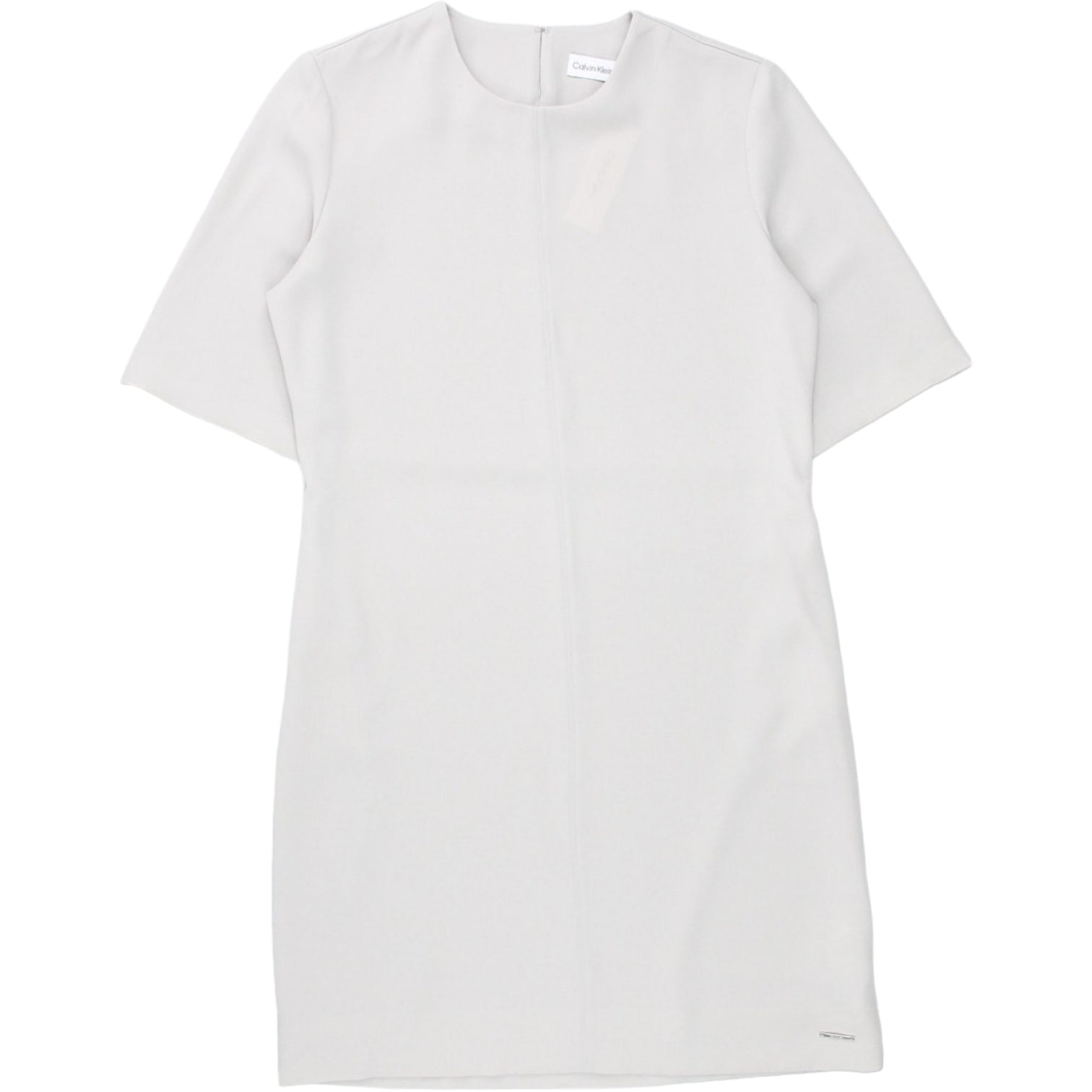 Calvin Klein Grey Structured Twill Dress