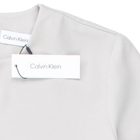 Calvin Klein Grey Structured Twill Dress