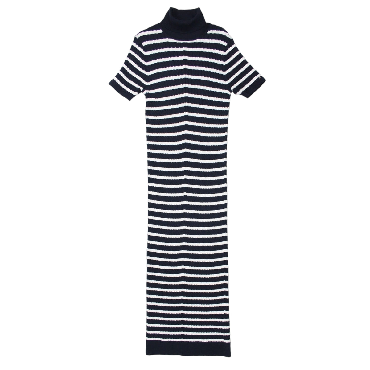 Tommy Hilfiger Navy/White Skinny Cable Knit Dress