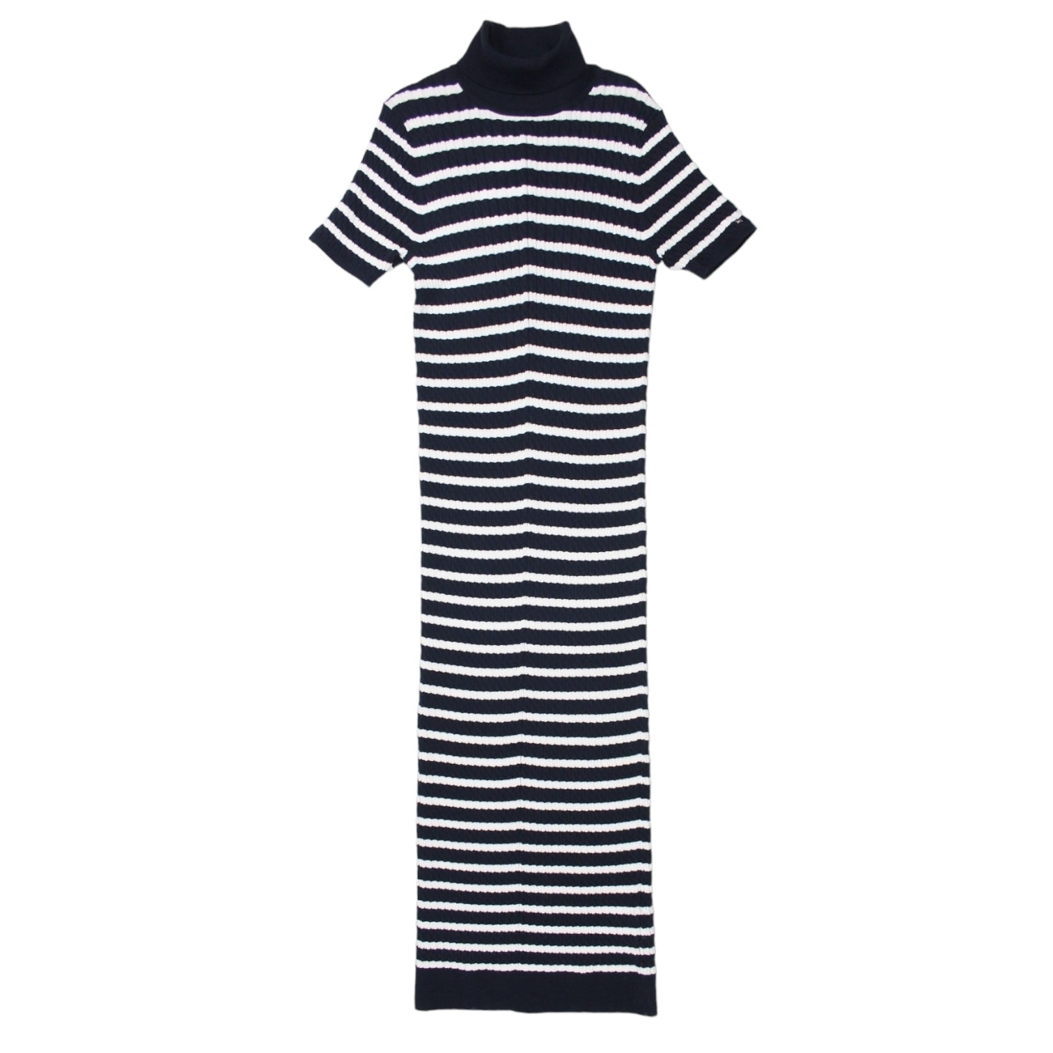 Tommy Hilfiger Navy/White Skinny Cable Knit Dress