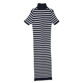 Tommy Hilfiger Navy/White Skinny Cable Knit Dress