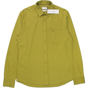 Calvin Klein Olive Jersey Pocket Slim Shirt