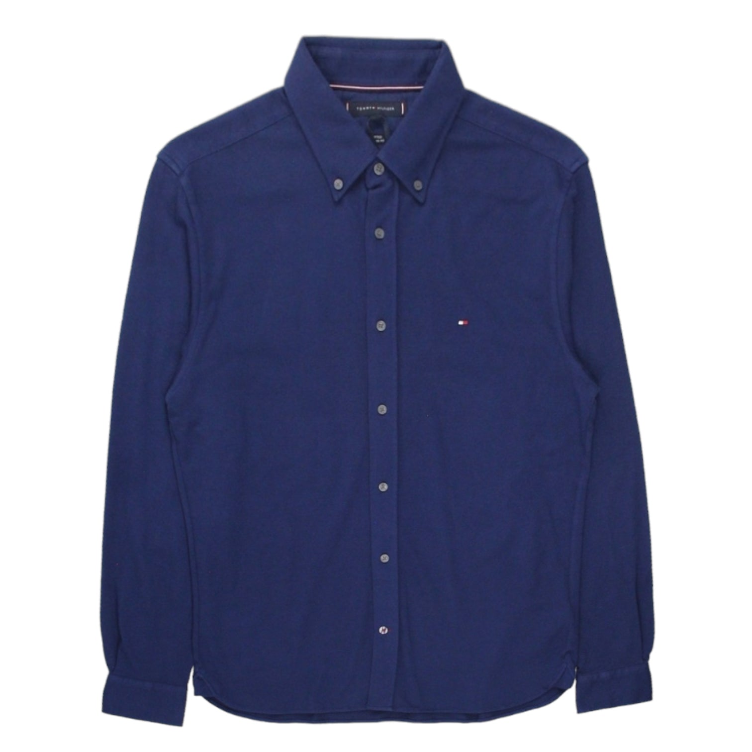 Tommy Hilfiger Navy Garment Dyed Pique Shirt
