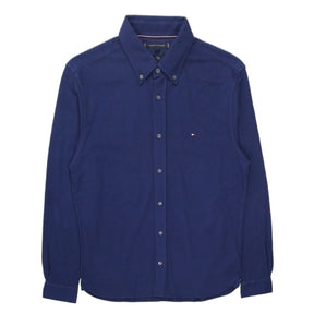 Tommy Hilfiger Navy Garment Dyed Pique Shirt