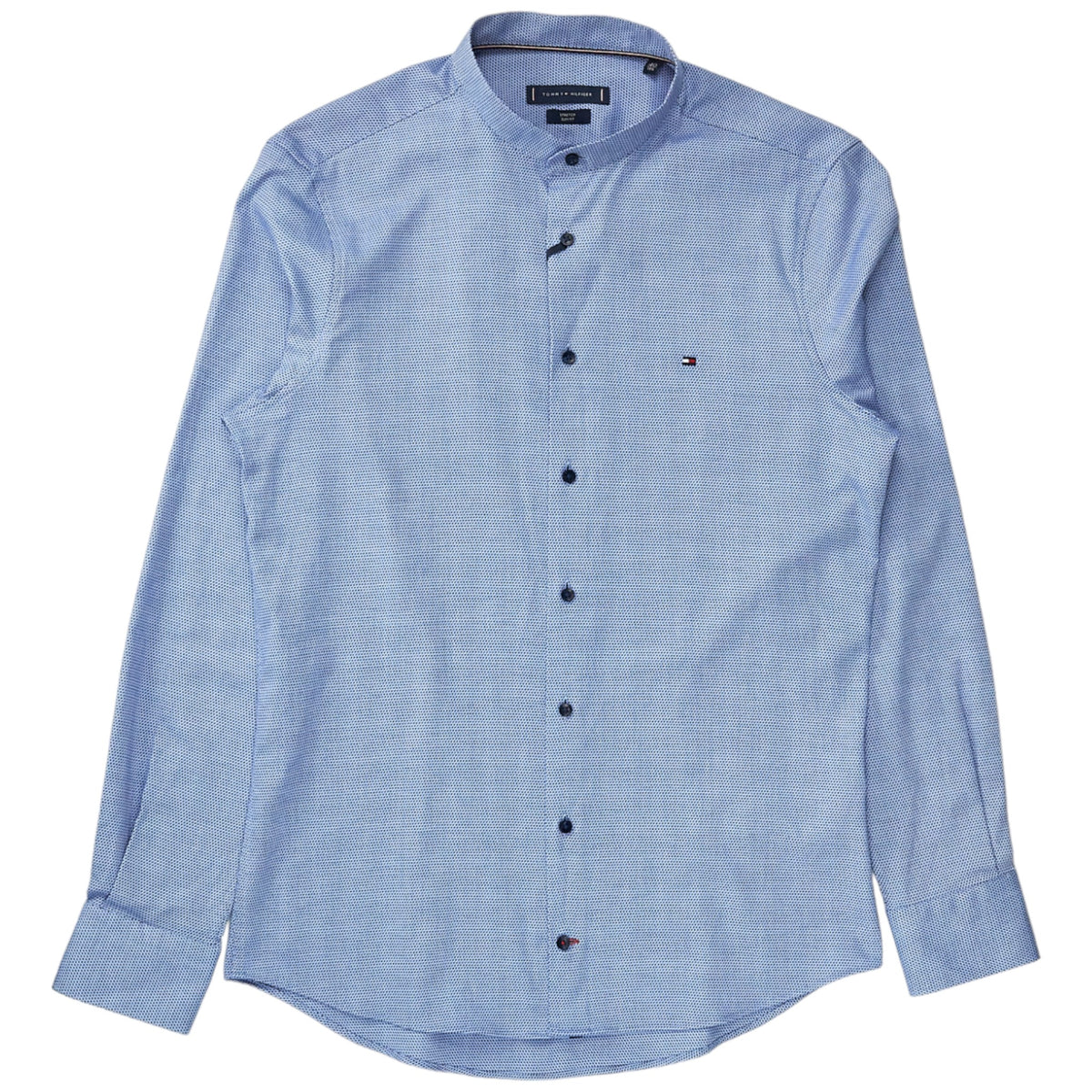 Tommy Hilfiger Blue/White Print Slim Shirt