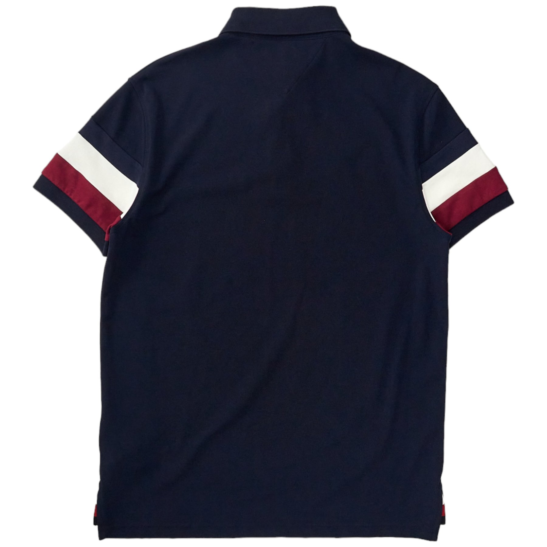 Tommy Hilfiger Navy Stripe Sleeve Polo Shirt