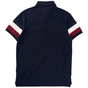 Tommy Hilfiger Navy Stripe Sleeve Polo Shirt