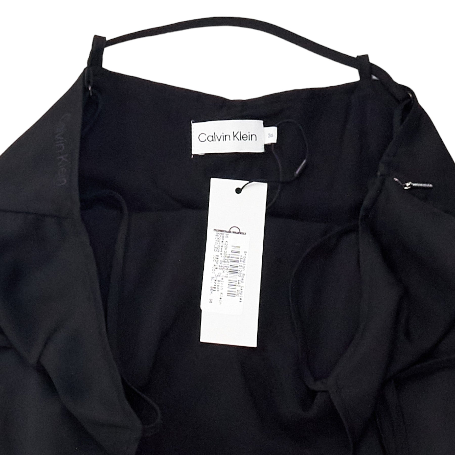 Calvin Klein Black Midi Slip Dress