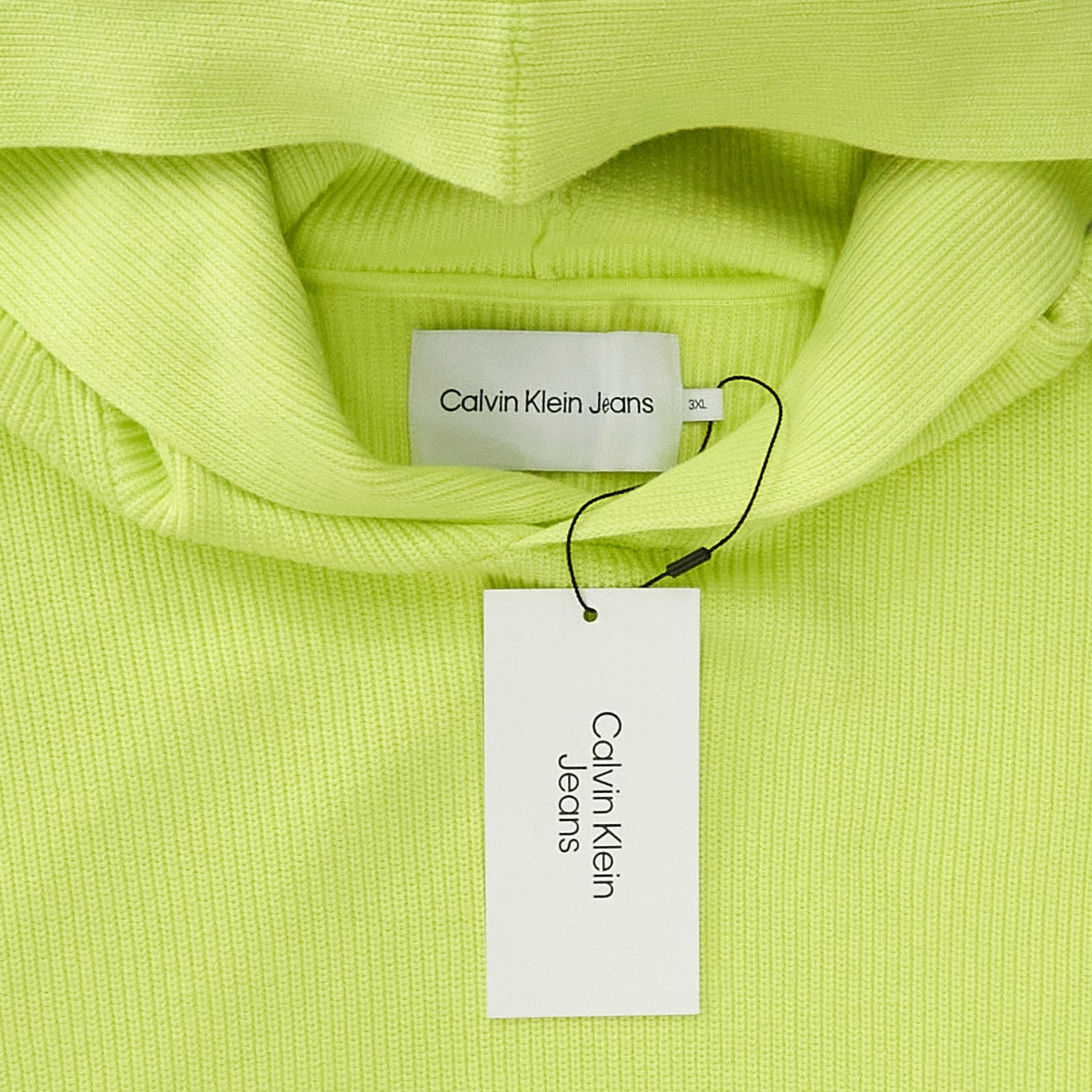 Calvin Klein Jeans Lime Boxy Sweater Hoody