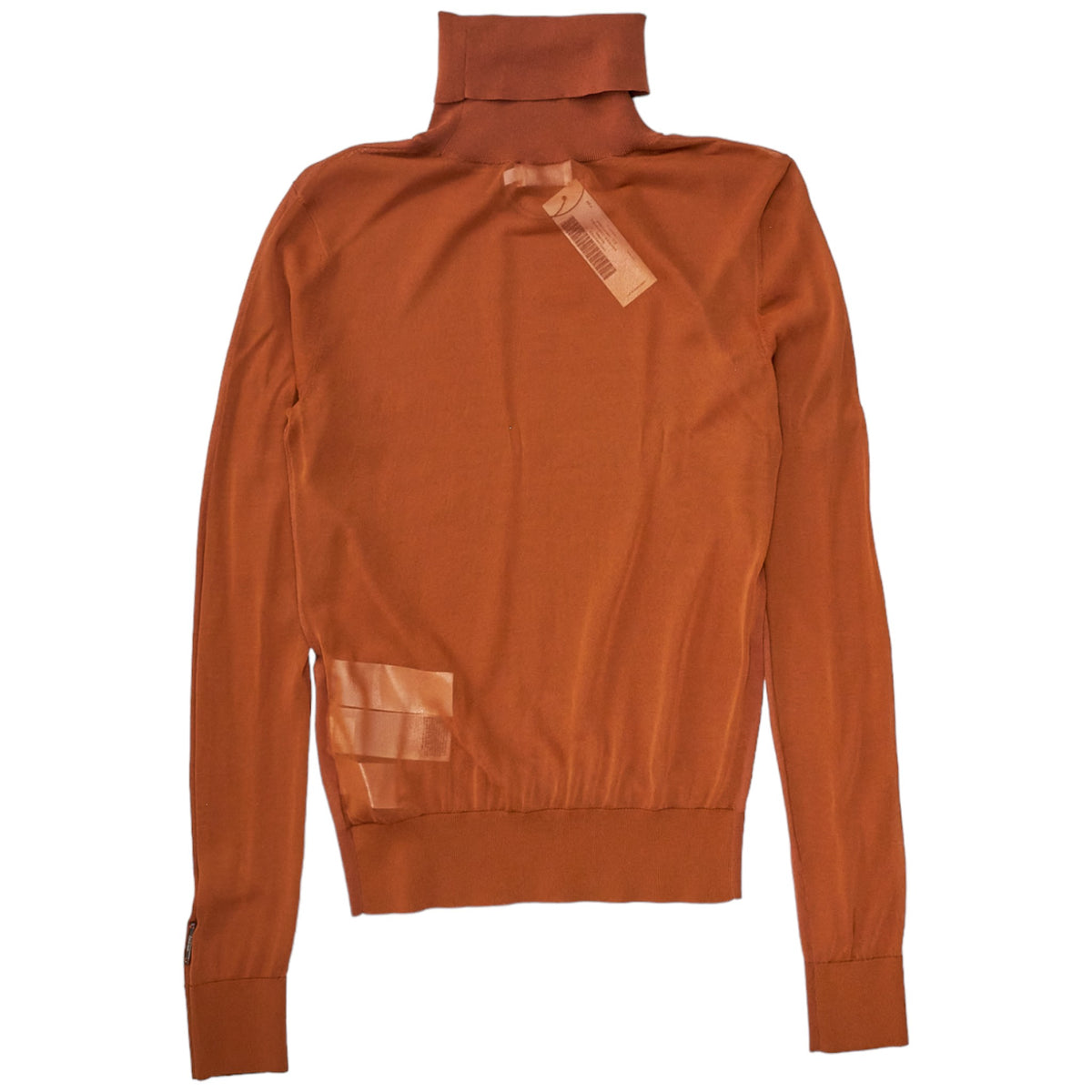 Calvin Klein Rust Sheer & Matt Sweater
