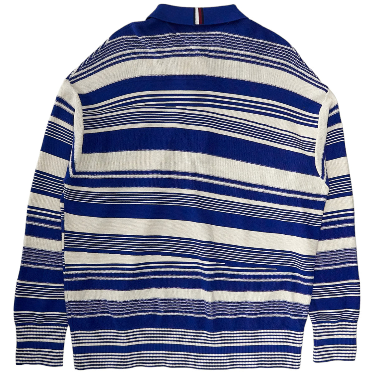 Tommy Hilfiger Blue/White Polo Jumper
