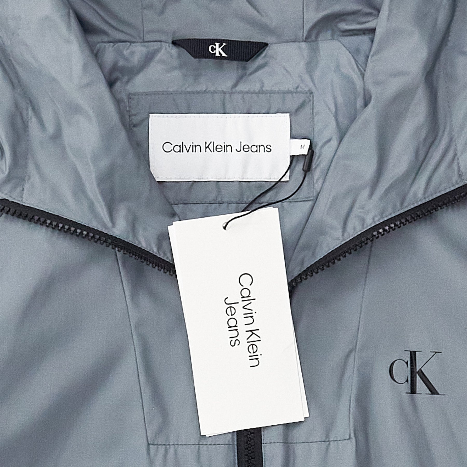 Calvin Klein Jeans Grey Hooded Anorak
