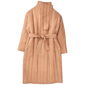 Calvin Klein Raw Umber Vertical Quilt Coat