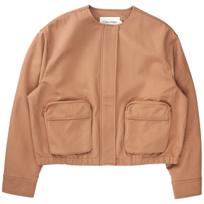 Calvin Klein Raw Umber Technical Bomber Jacket