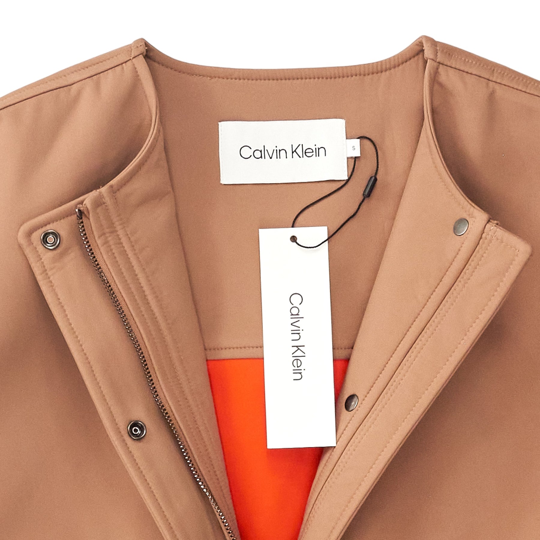 Calvin Klein Raw Umber Technical Bomber Jacket