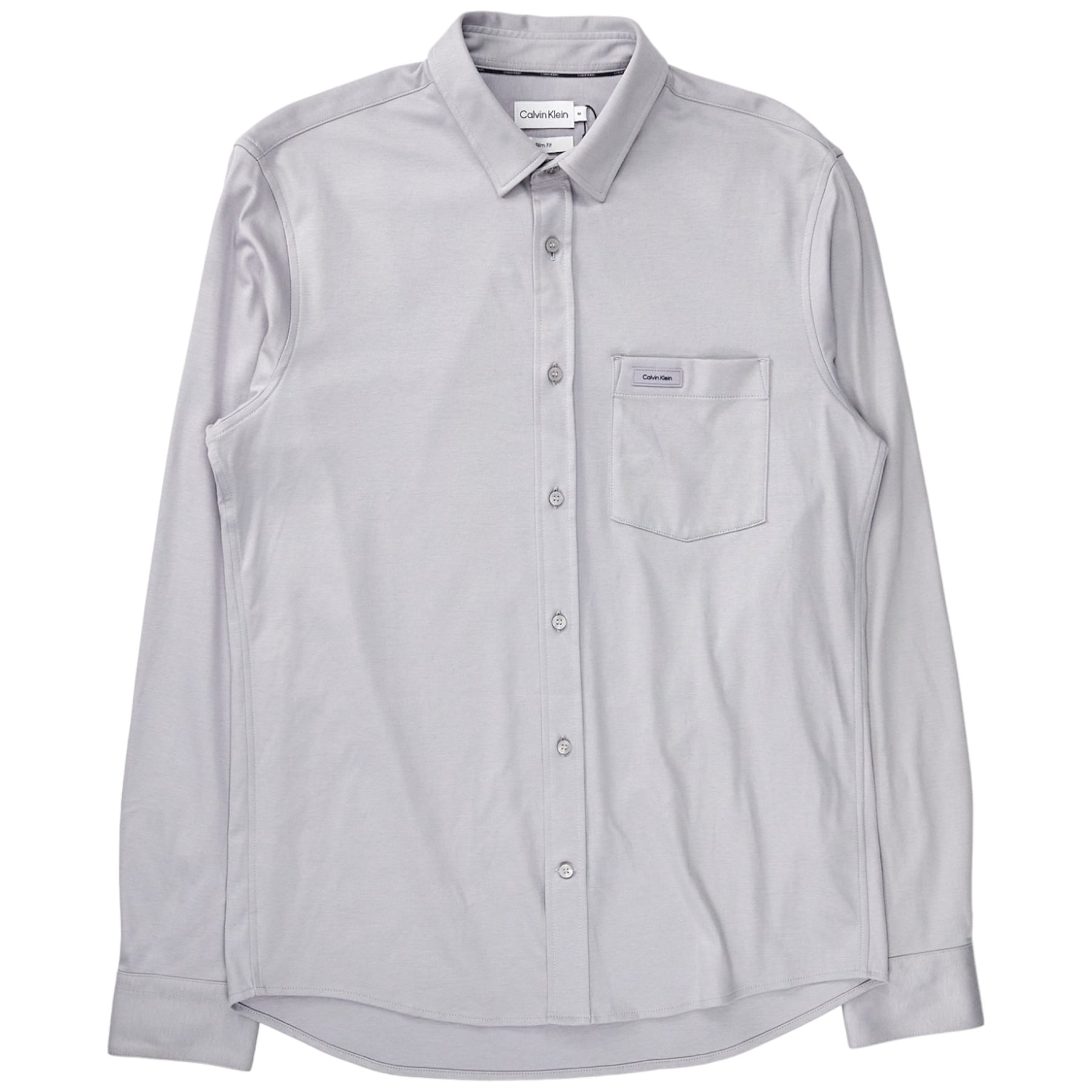 Calvin Klein Grey Pocket Jersey Slim Shirt