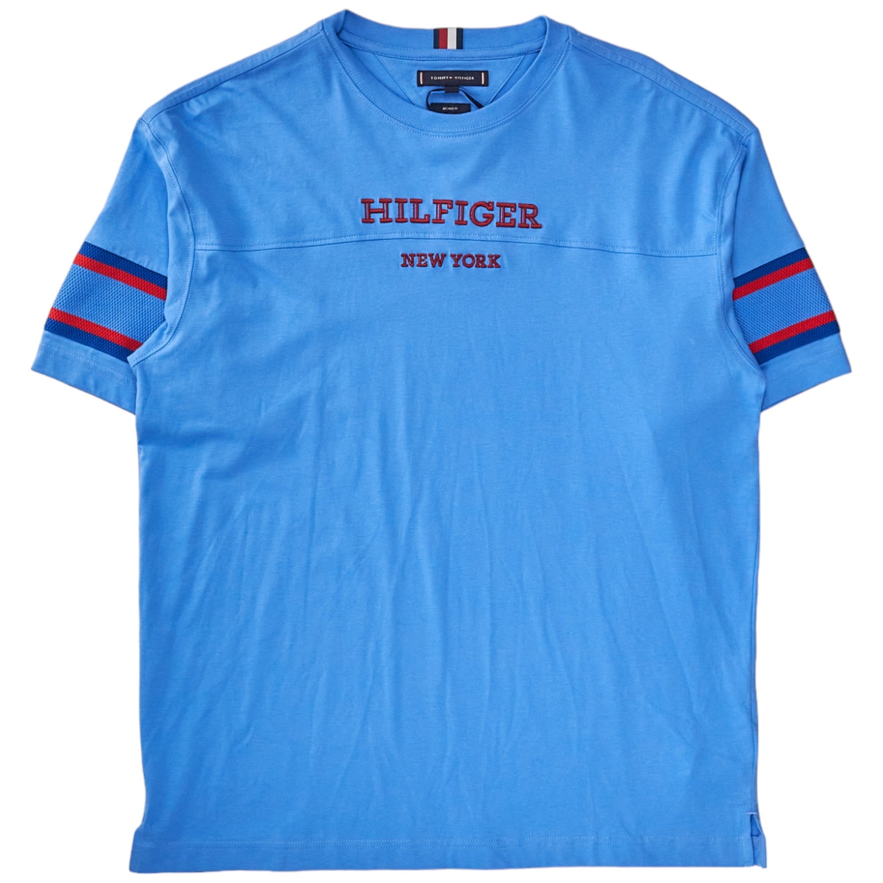 Tommy Hilfiger Blue/Red Colourblock Tee
