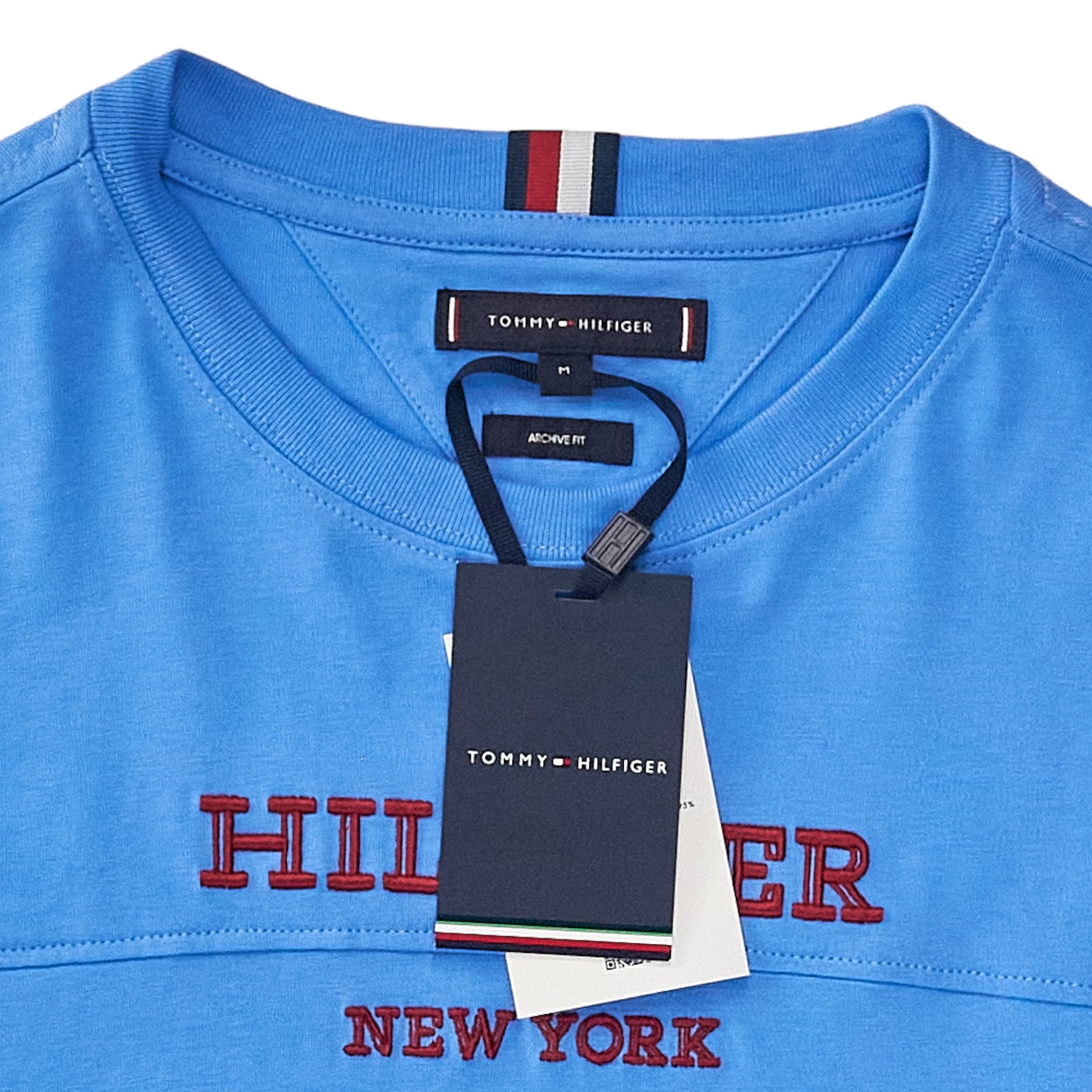 Tommy Hilfiger Blue/Red Colourblock Tee