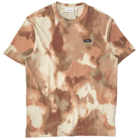 Calvin Klein Cream/Brown Camo Tee