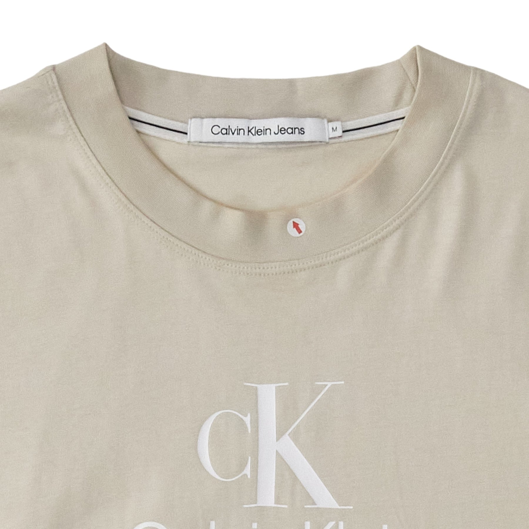 Calvin Klein Jeans Cream Logo Tee