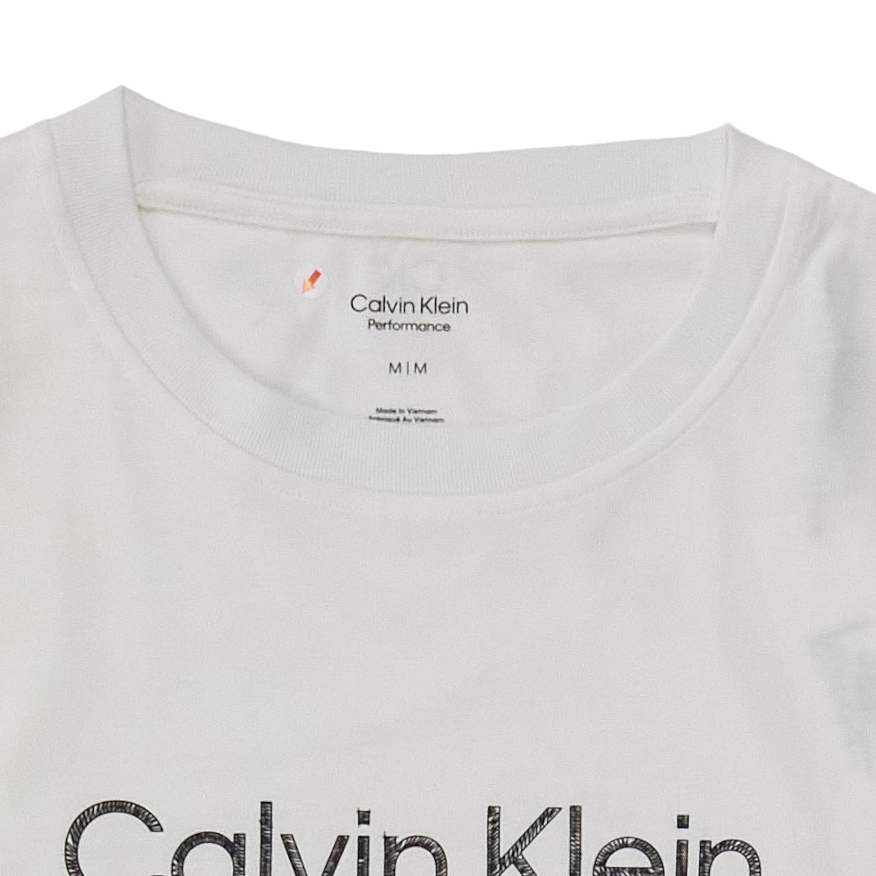 Calvin Klein White Shaded Logo Tee