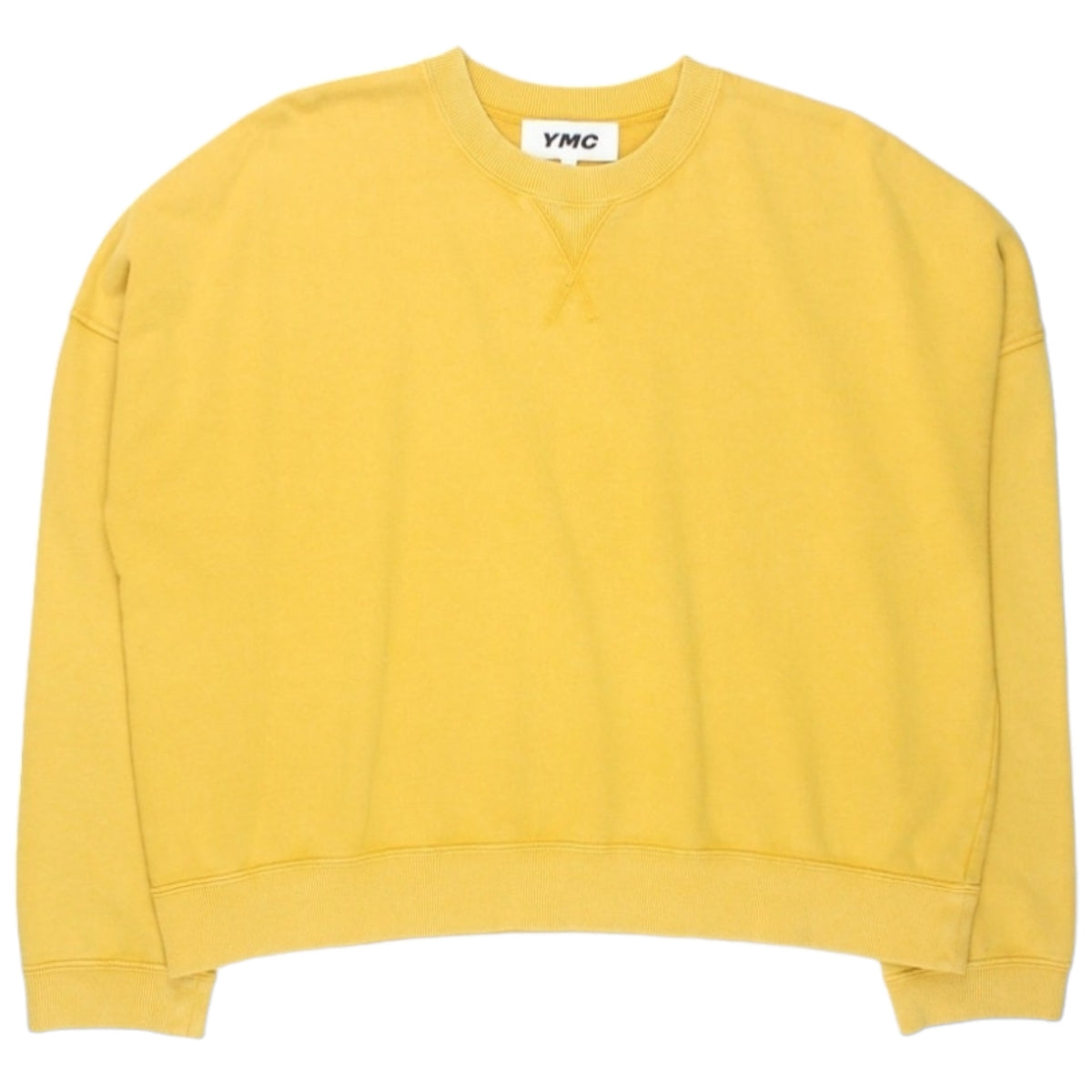 YMC Golden Yellow Cropped Sweatshirt