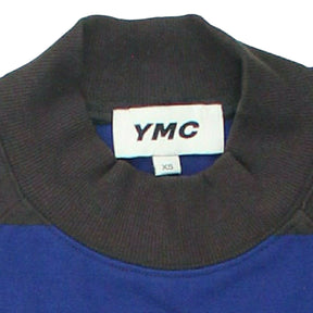 YMC Brown/Blue Cropped Sweatshirt