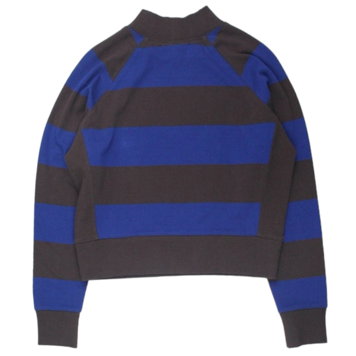 YMC Brown/Blue Cropped Sweatshirt