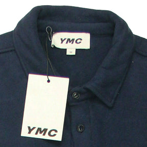 YMC Navy Fleece Short Sleeve Shirt