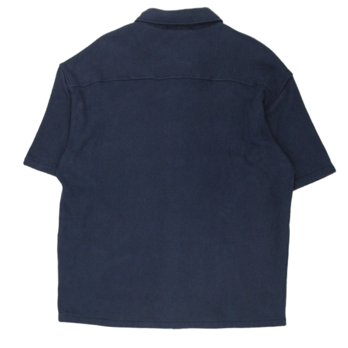 YMC Navy Fleece Short Sleeve Shirt