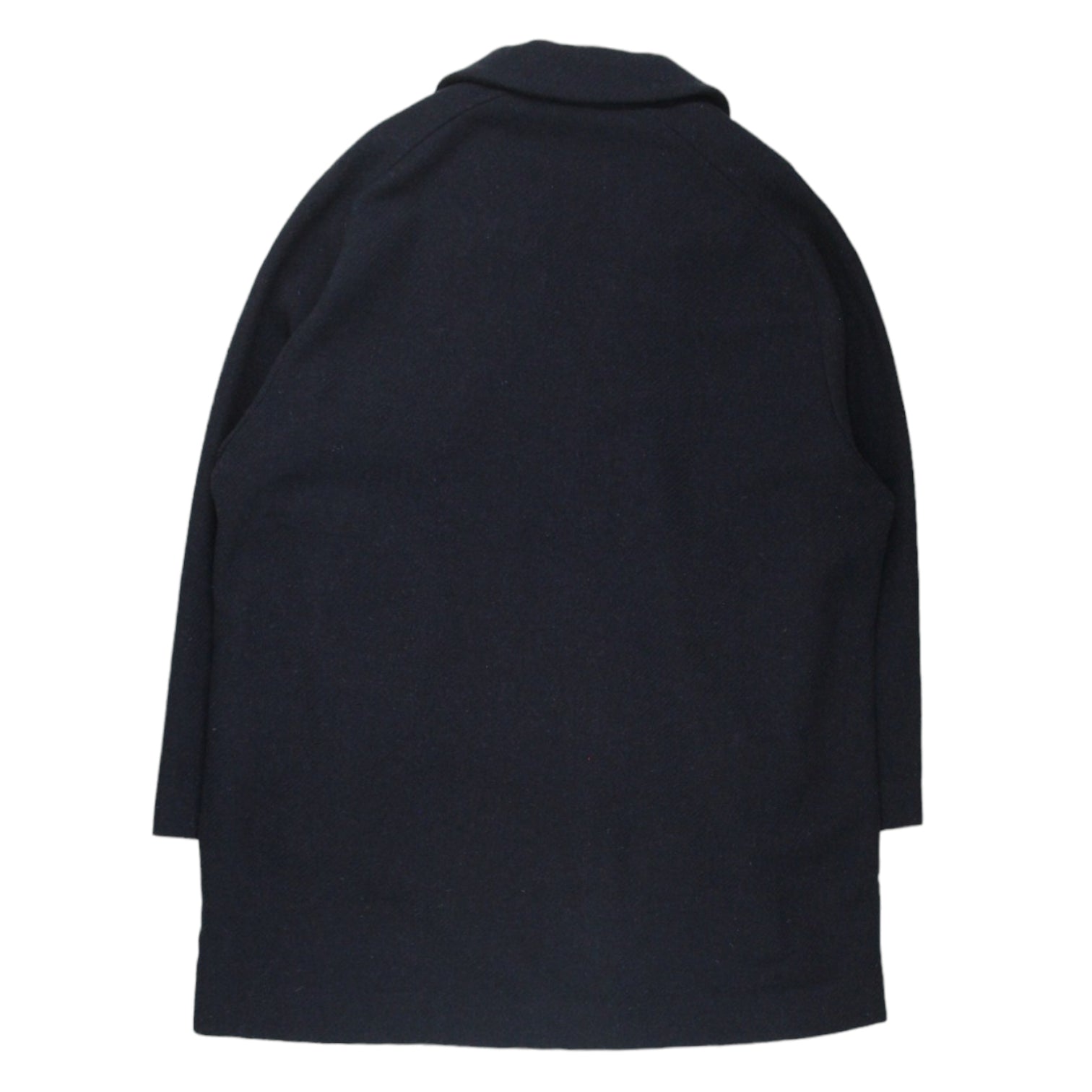 YMC Navy Wool Raglan Sleeve Coat