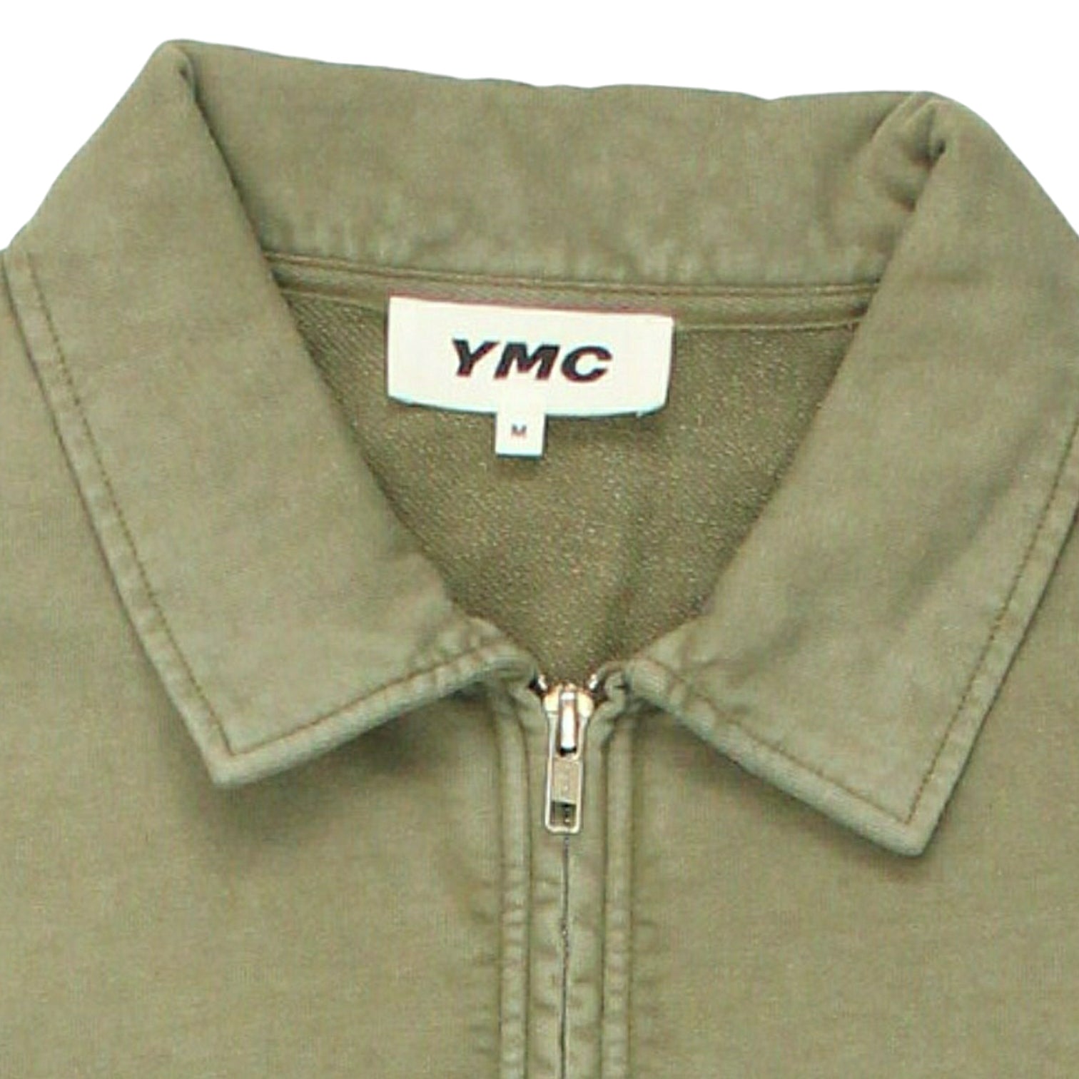 YMC Sage Green 1/4 Zip Sweatshirt