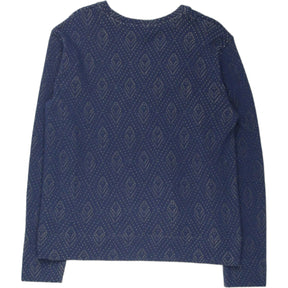 YMC Stone/Navy Pointelle Sweater