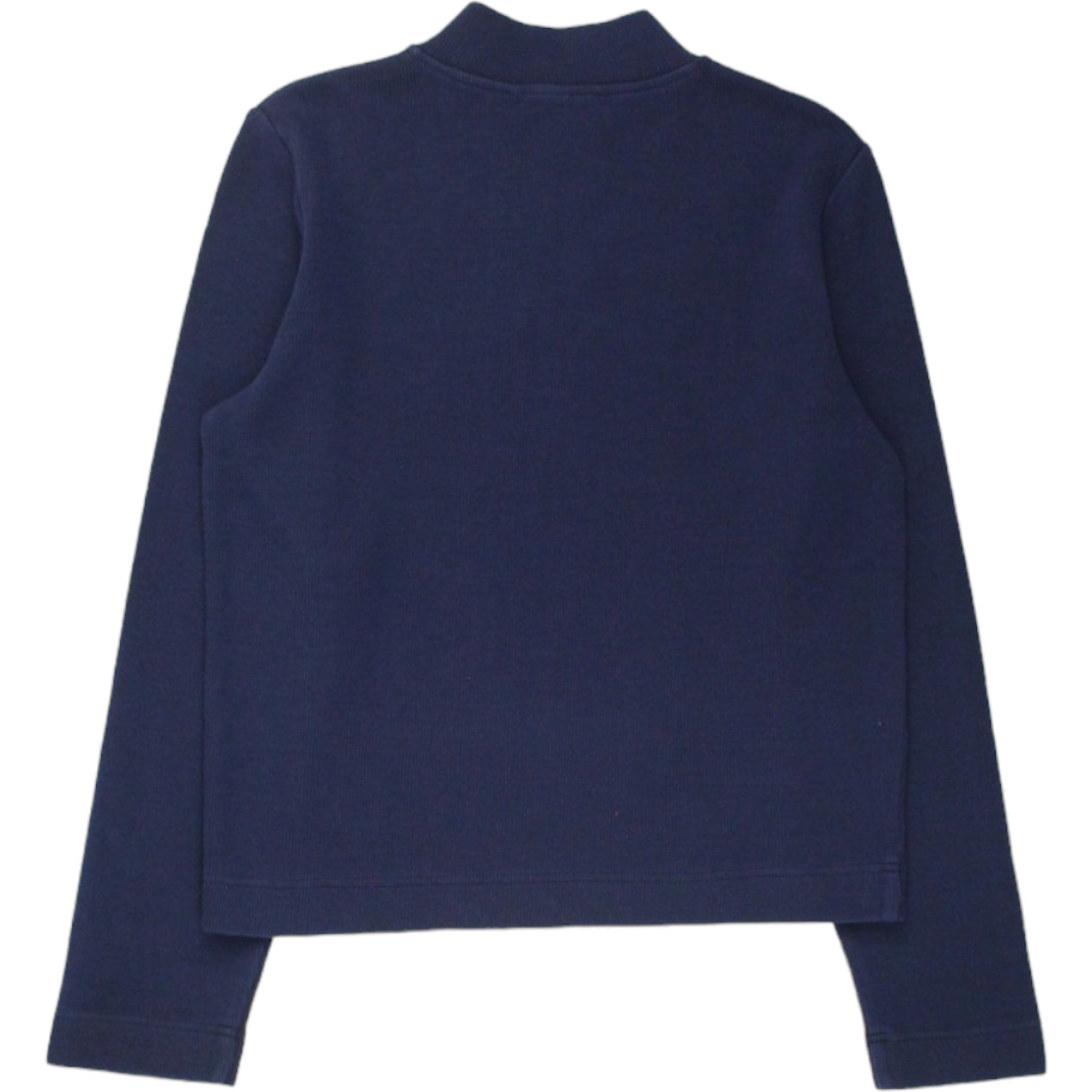 YMC Navy Rib 1/4 Zip Top