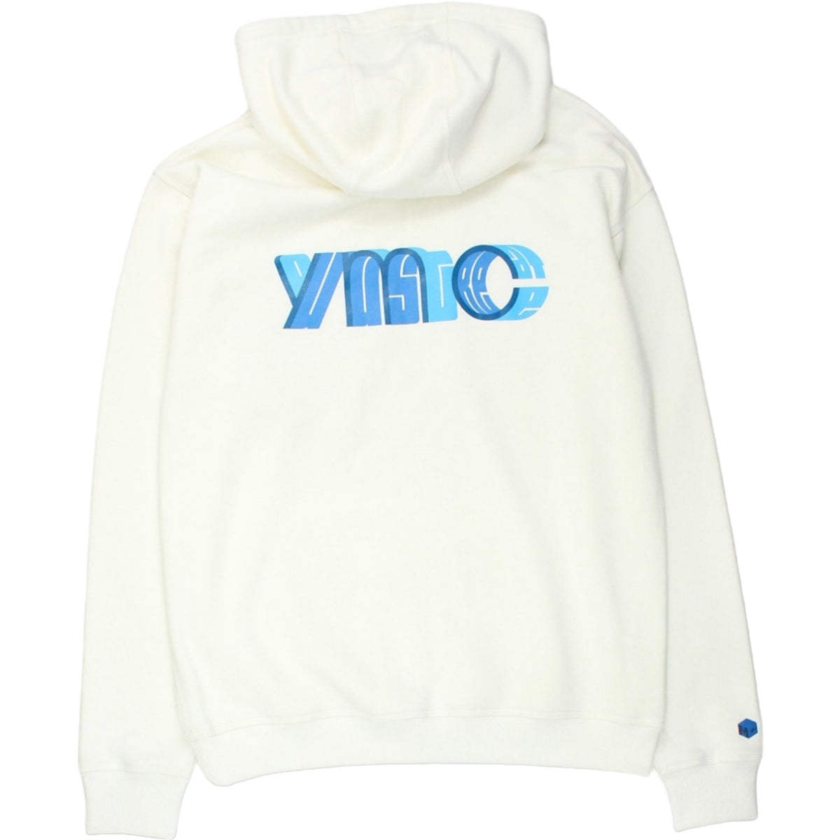 YMC Cream, Blue 3D Logo Hoody