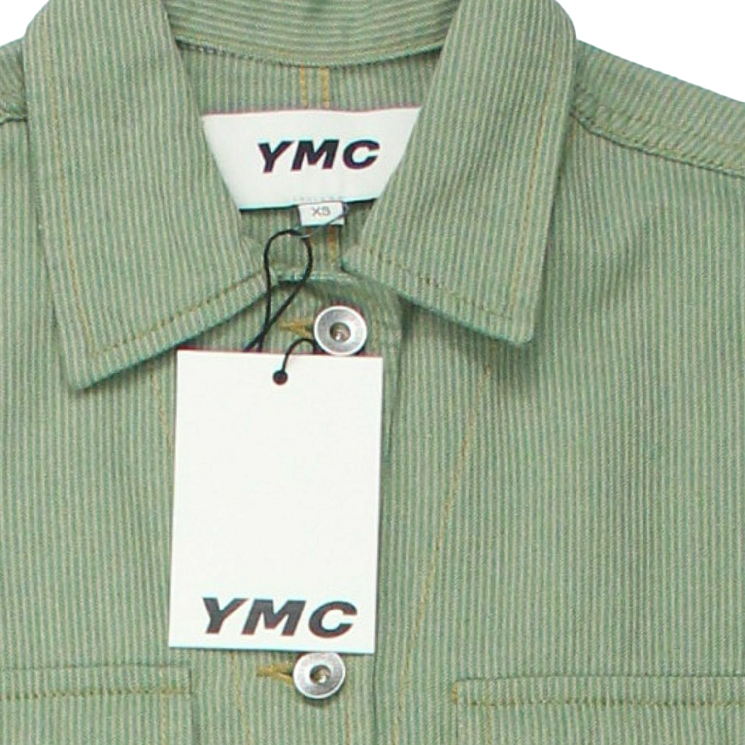 YMC Green/Ecru Striped Playsuit