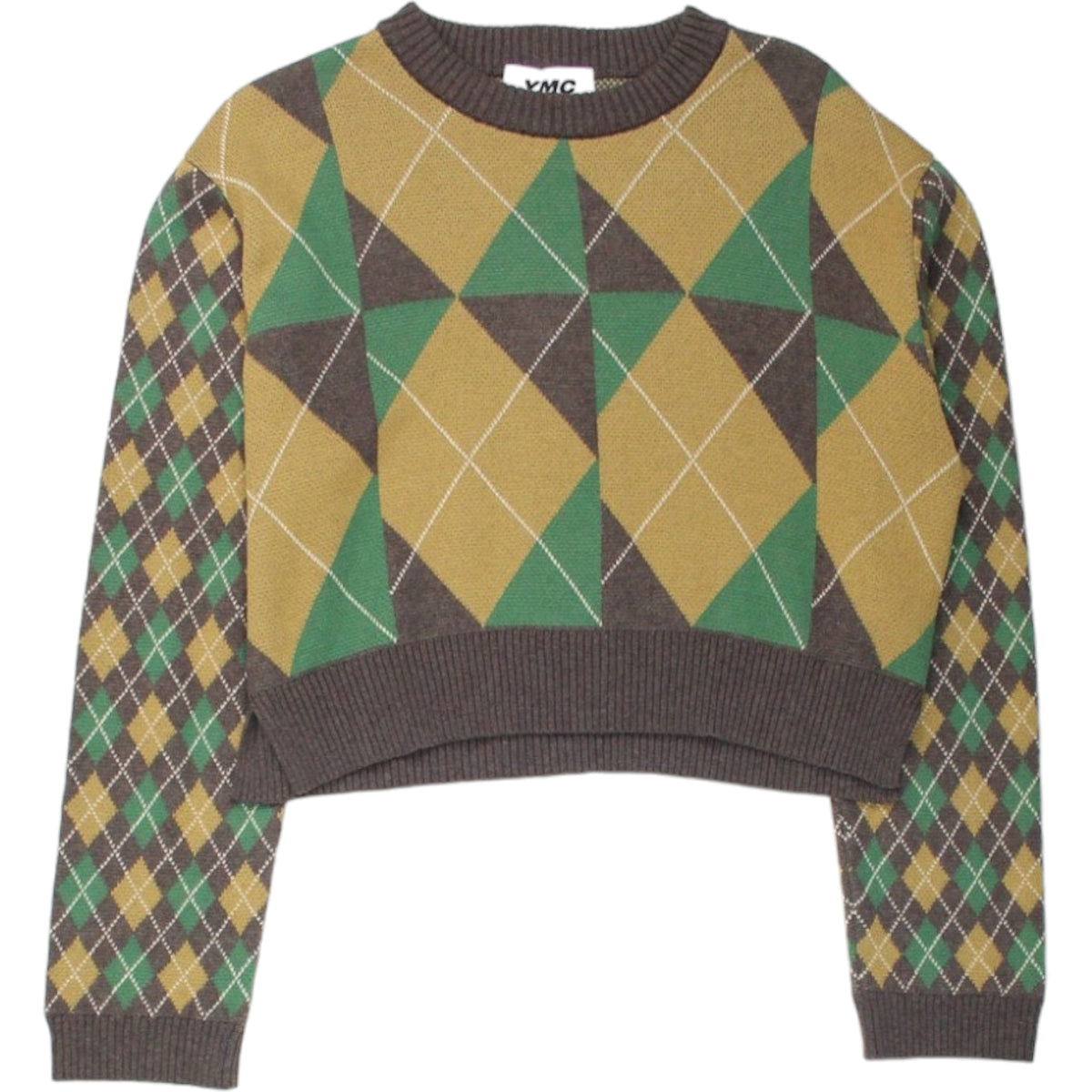 YMC Brown/Multi Argyle Sweater